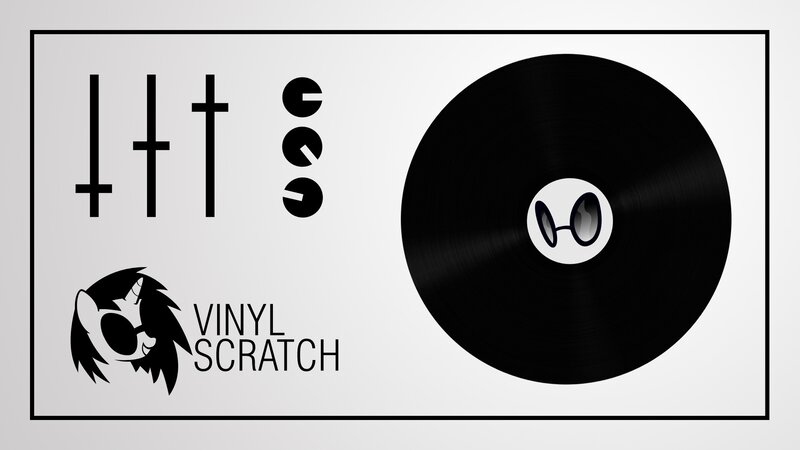 Vinyl Scratch logo design
