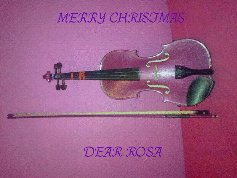 Violin and Bow — Pink