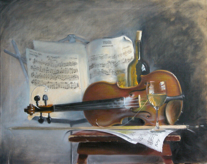 Violin and Sheet Music