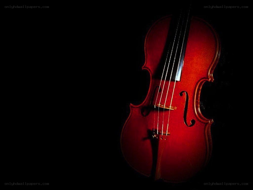 Violin in dramatic lighting