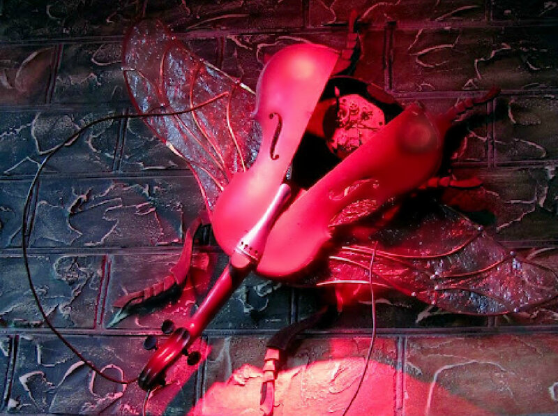 Violin Insect Sculpture