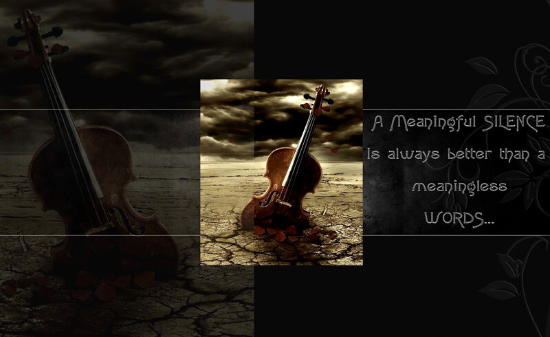 Violin on Cracked Ground