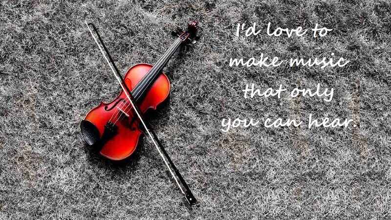 Violin on Grass — Red