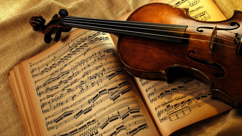 Violin on Sheet Music — Sheet Music