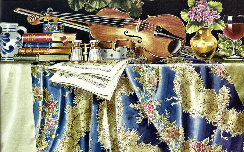 Violin on Table