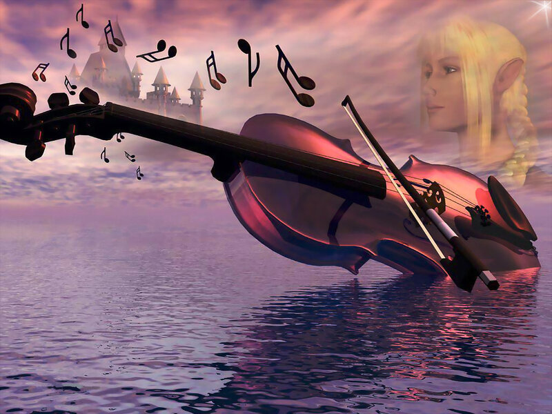 Violin over Water