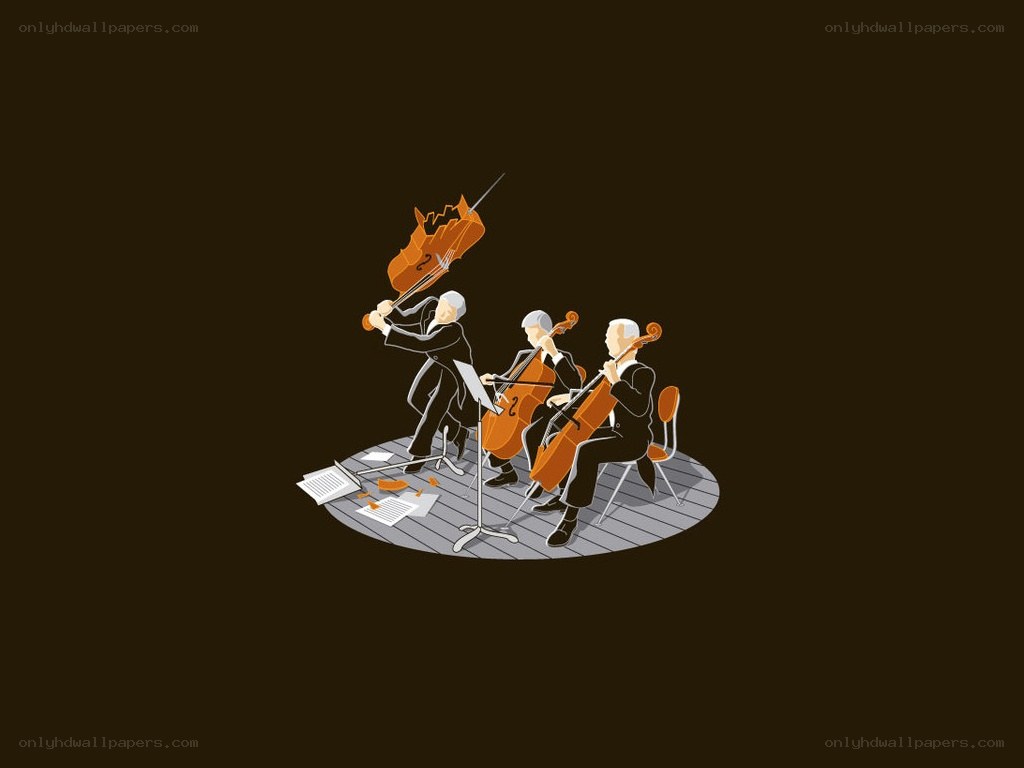 Violinist breaking instrument