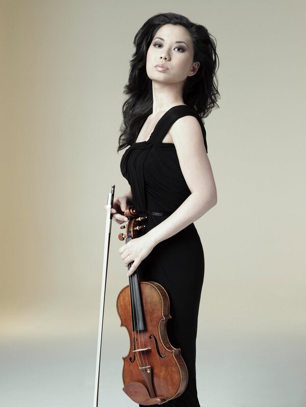 Violinist in black dress