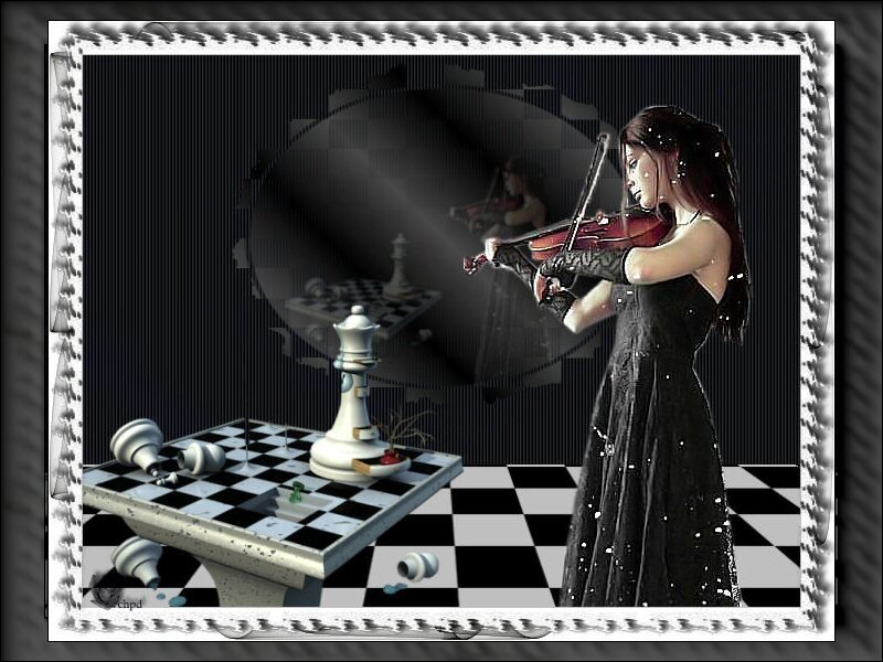 Violinist on a chessboard