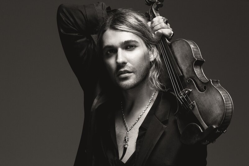 Violinist with long hair