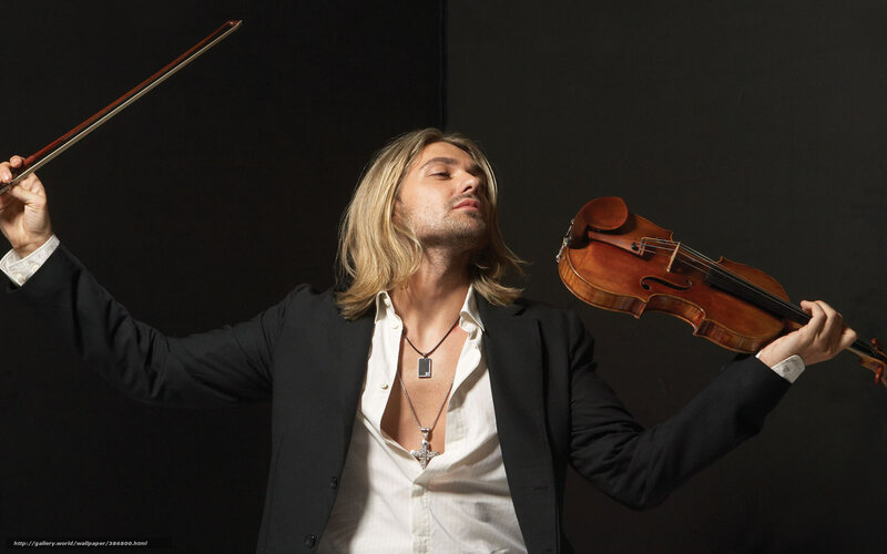 Violinist with long hair
