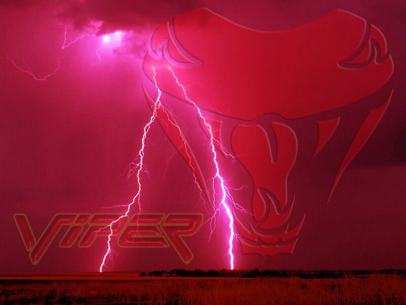 Viper logo with lightning storm