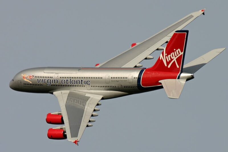 Virgin Atlantic Airbus A380 in flight