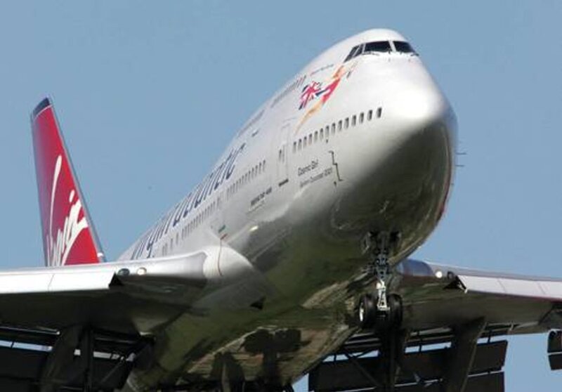 Virgin Atlantic Airplane — White, Calm