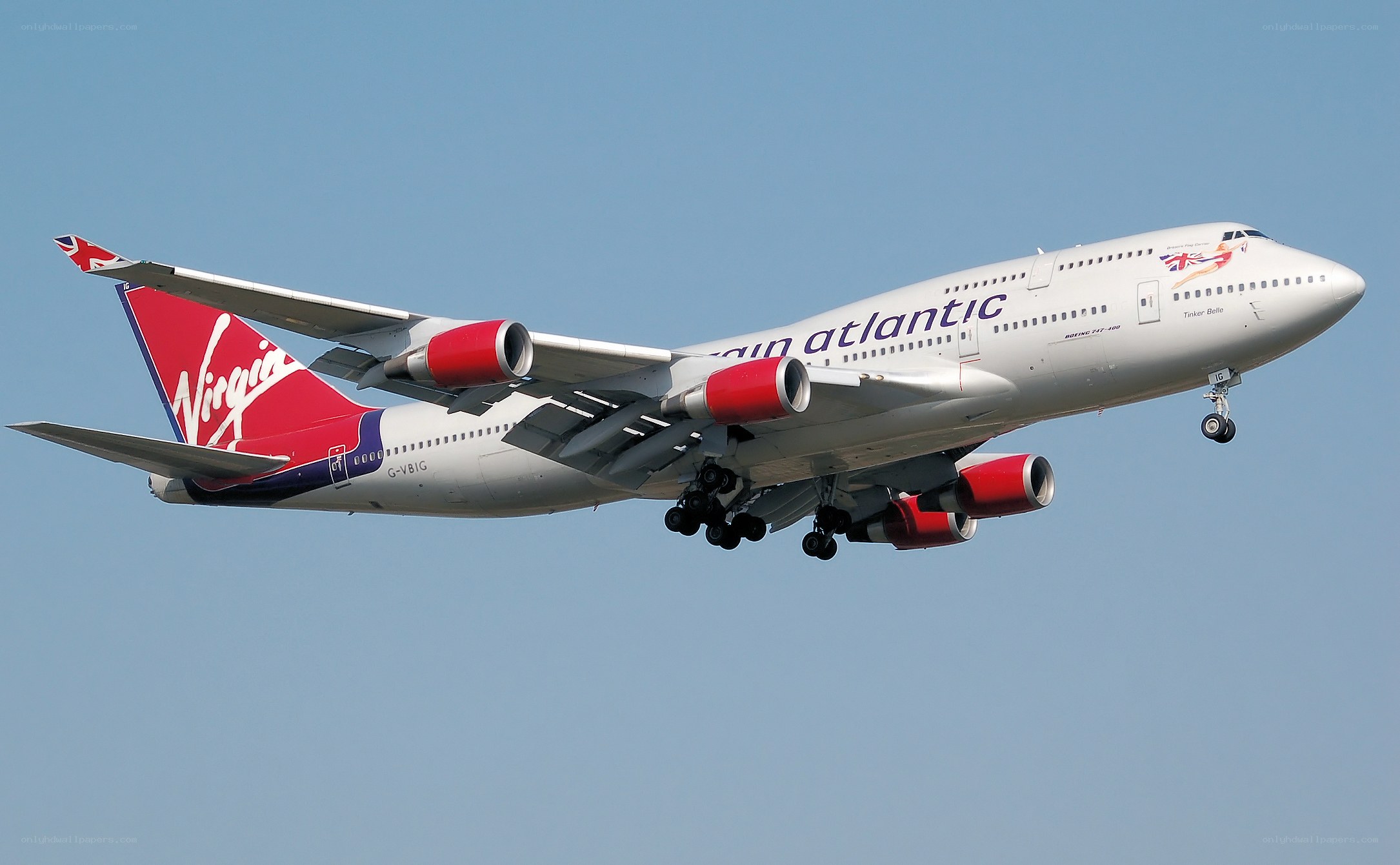 Virgin Atlantic Boeing 747 in flight