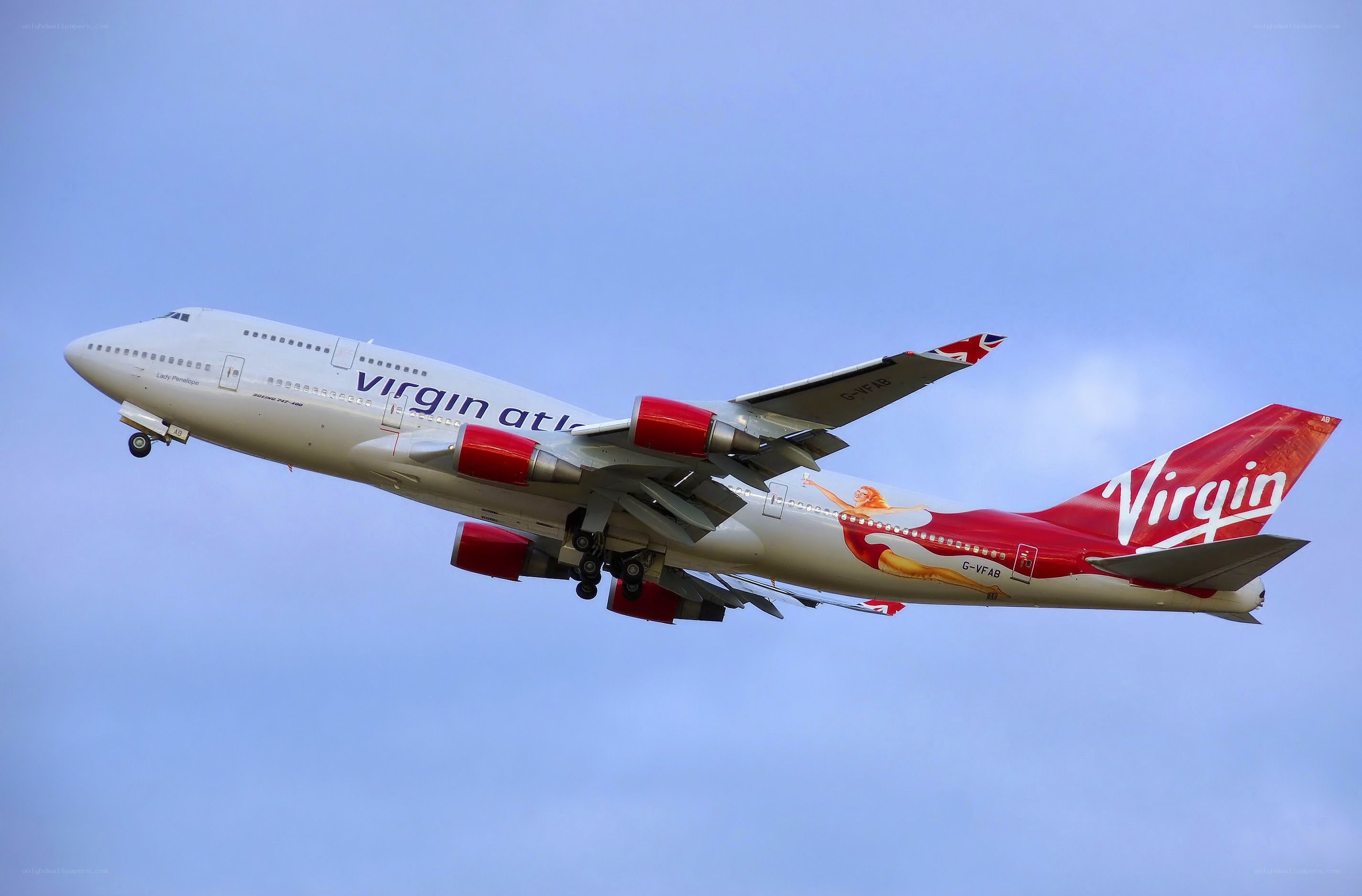 Virgin Atlantic Boeing 747 in flight