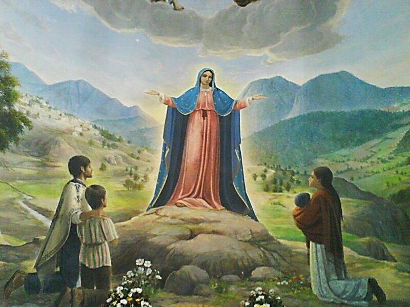 Virgin Mary Appearing