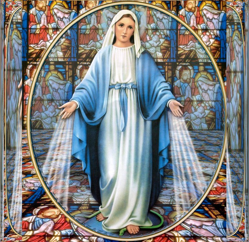 Virgin Mary with Rays