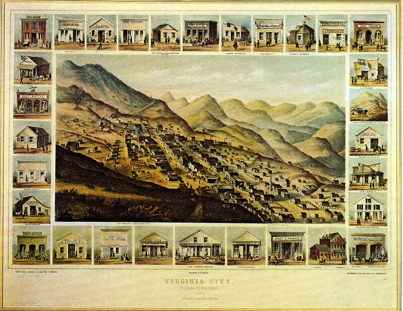 Virginia City historical panorama