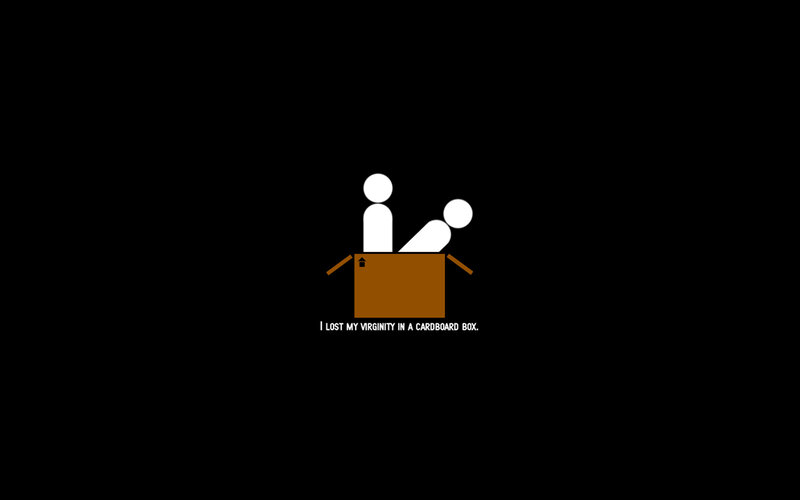 virginity lost in cardboard box