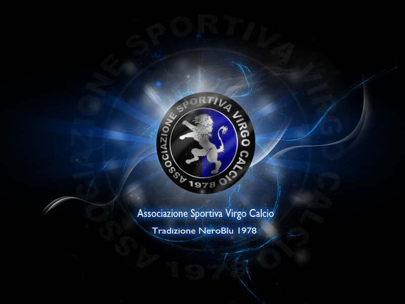 Virgo Calcio logo with blue energy effect