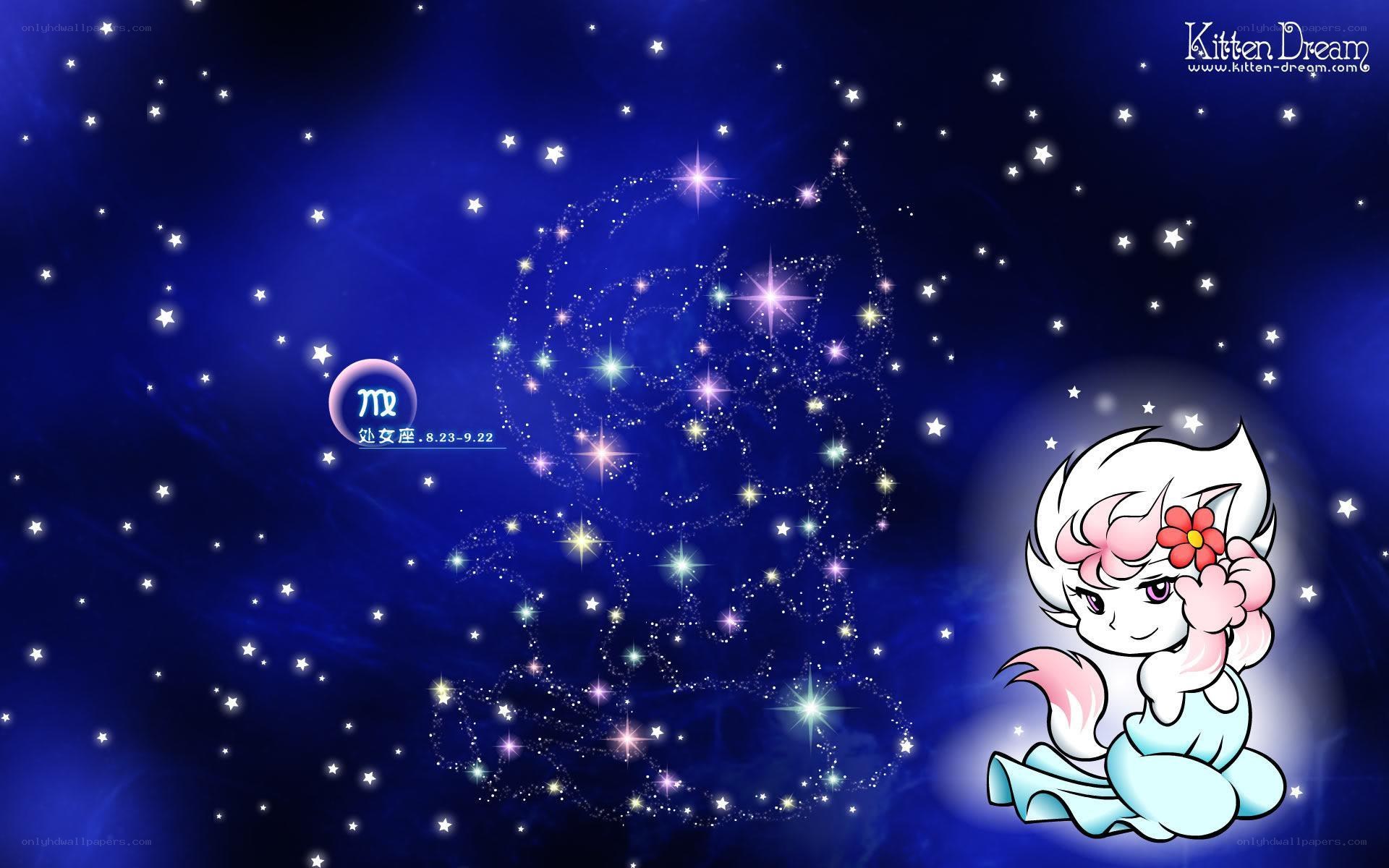 Virgo zodiac constellation wallpaper
