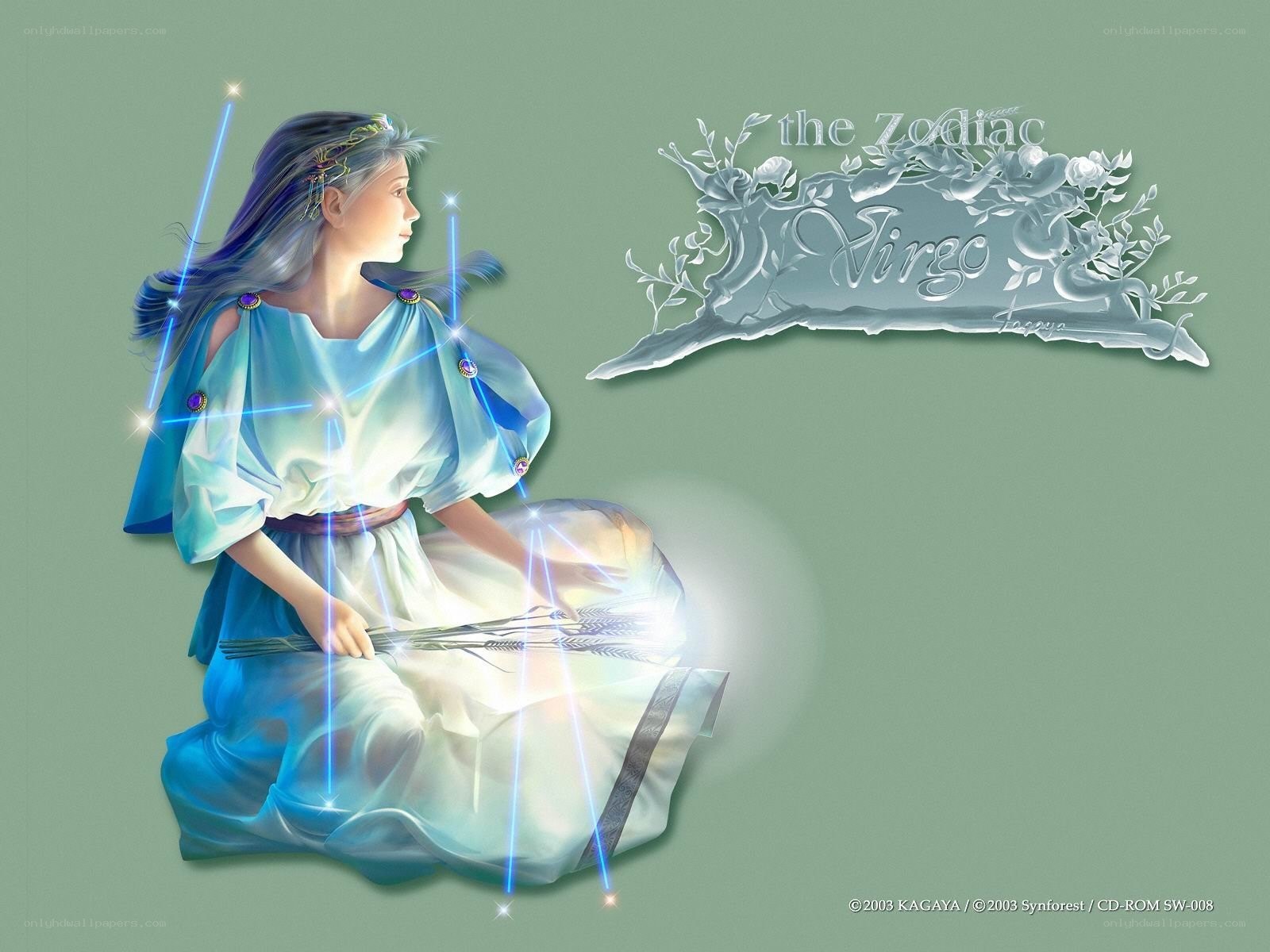 Virgo zodiac illustration