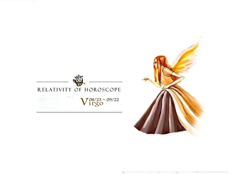 Virgo zodiac sign illustration