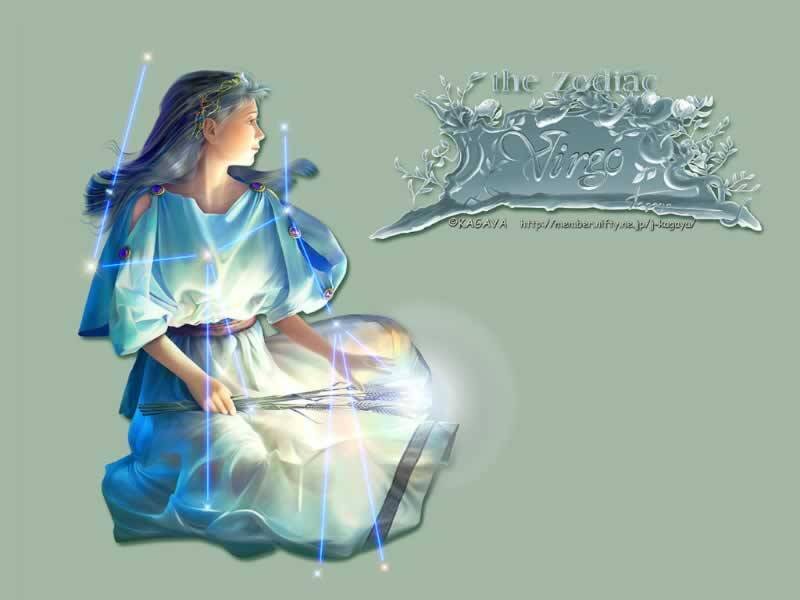 Virgo zodiac sign illustration