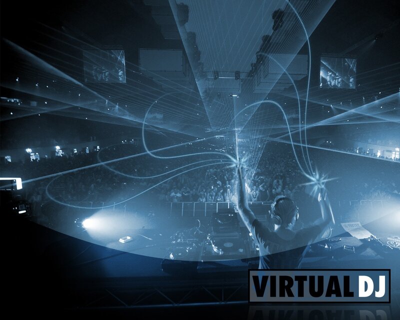Virtual DJ at a concert
