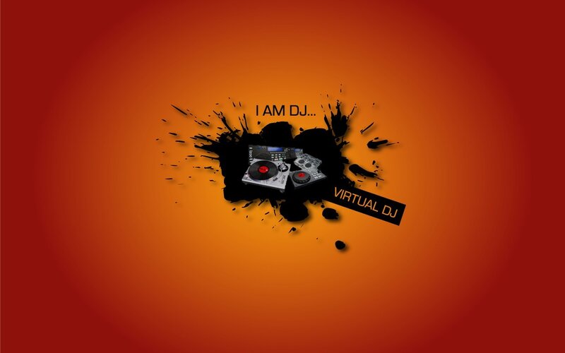 virtual dj logo splash