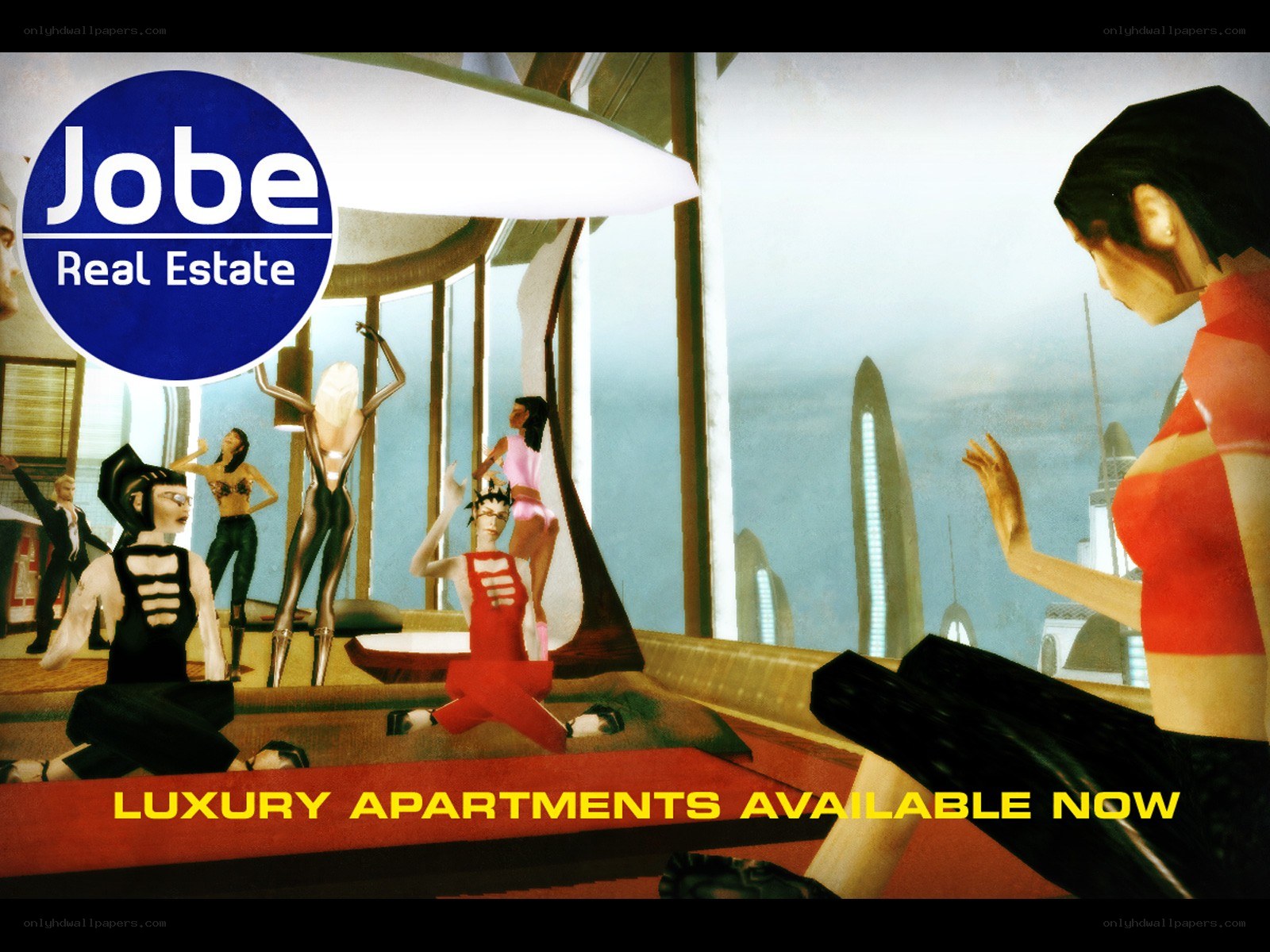 Virtual luxury apartment ad