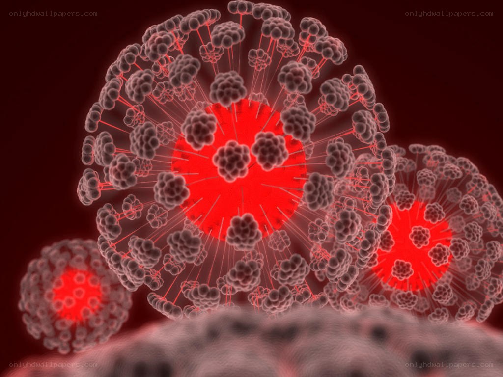 virus cell illustration