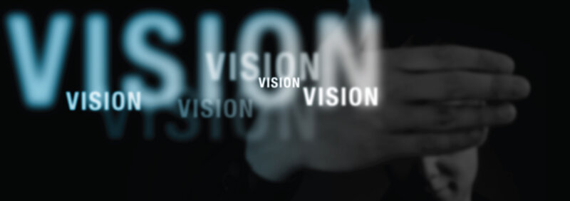 vision concept with hand