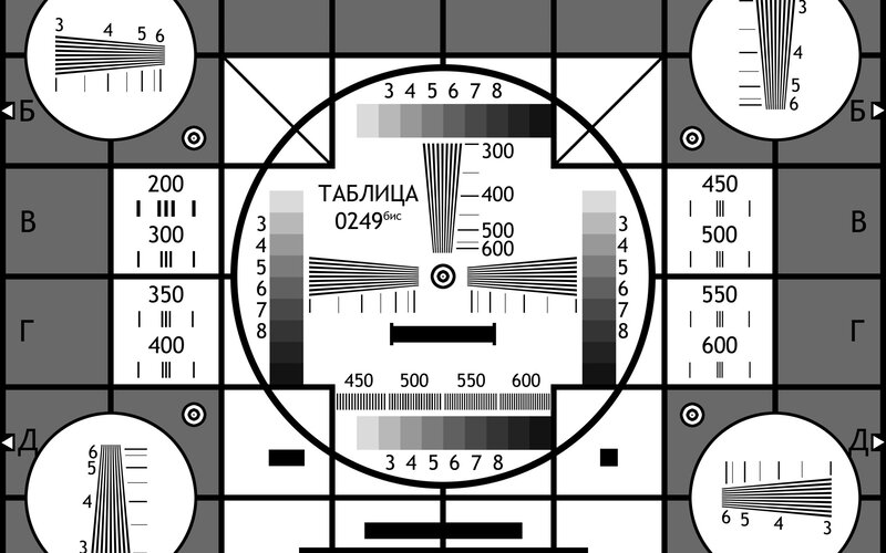 Vision test chart