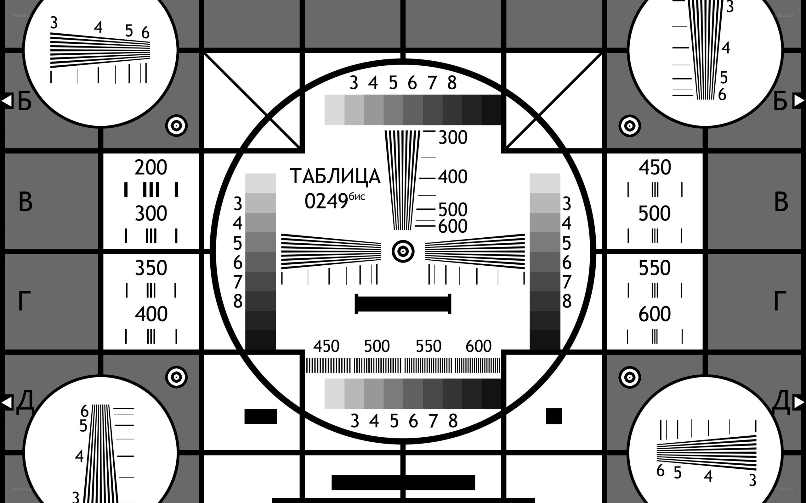 Vision test chart
