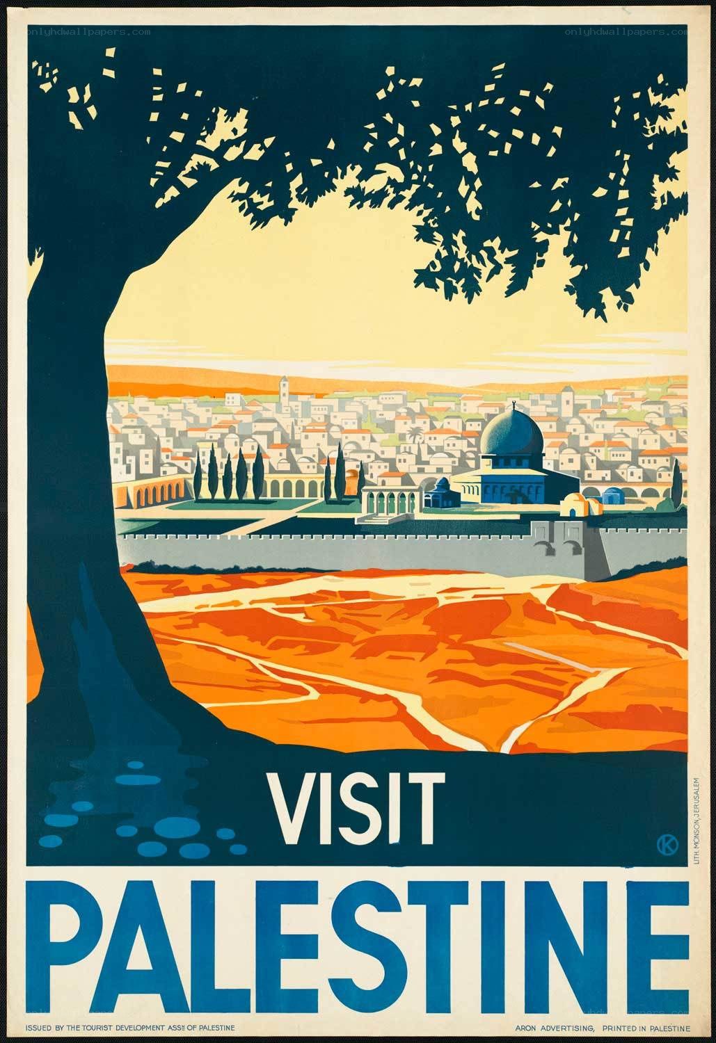 Visit Palestine Travel Poster