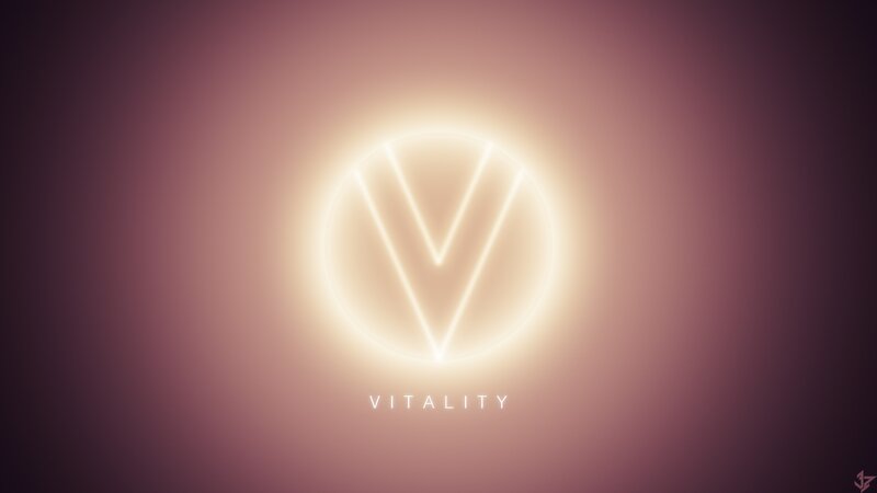 Vitality logo with glowing effect