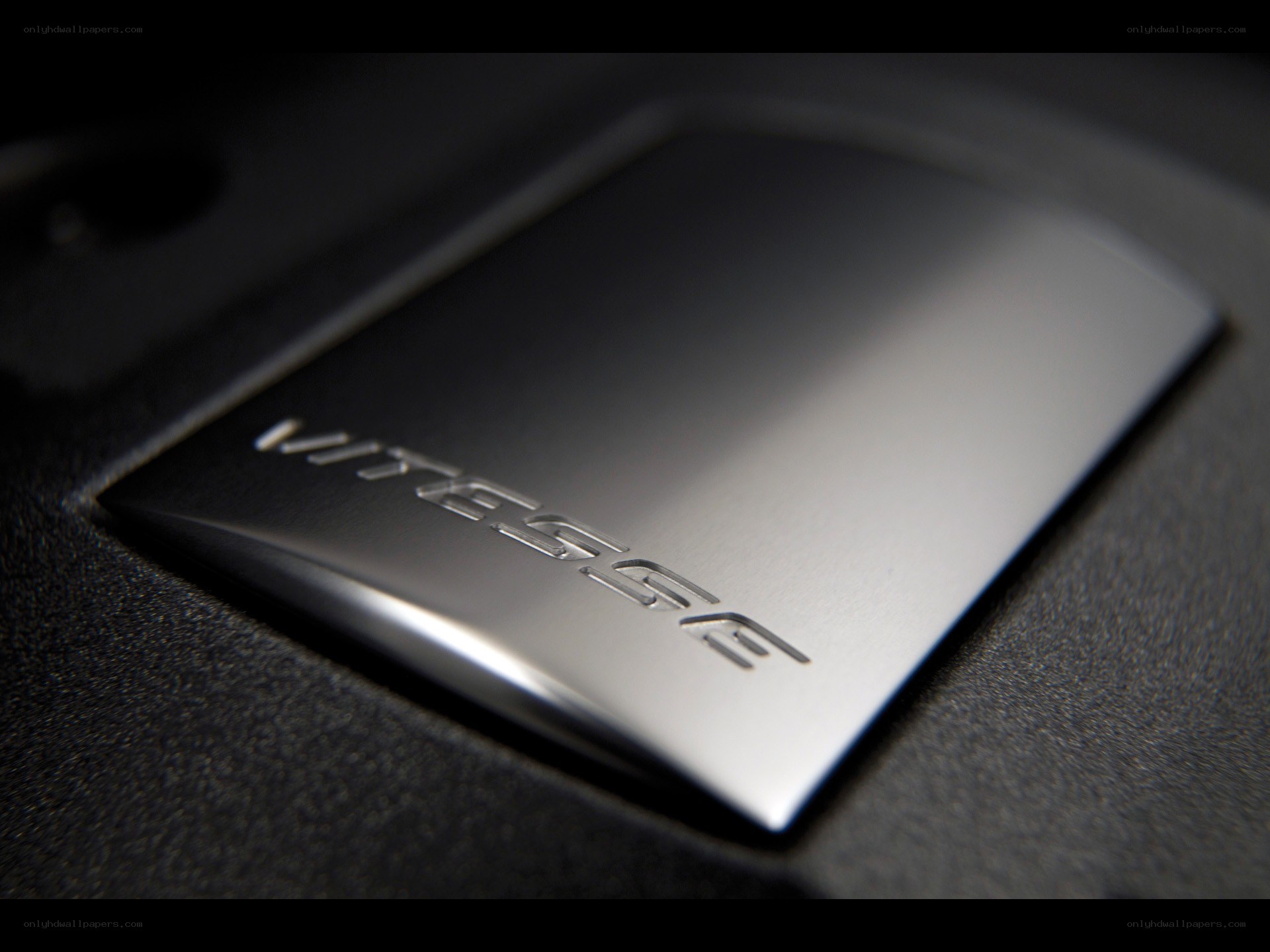 Vitesse badge on car interior