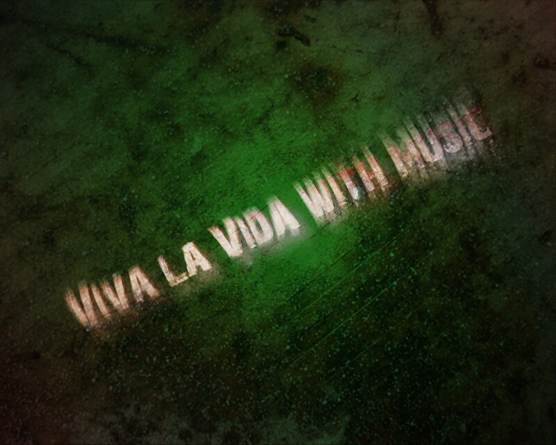 Viva La Vida with Music text