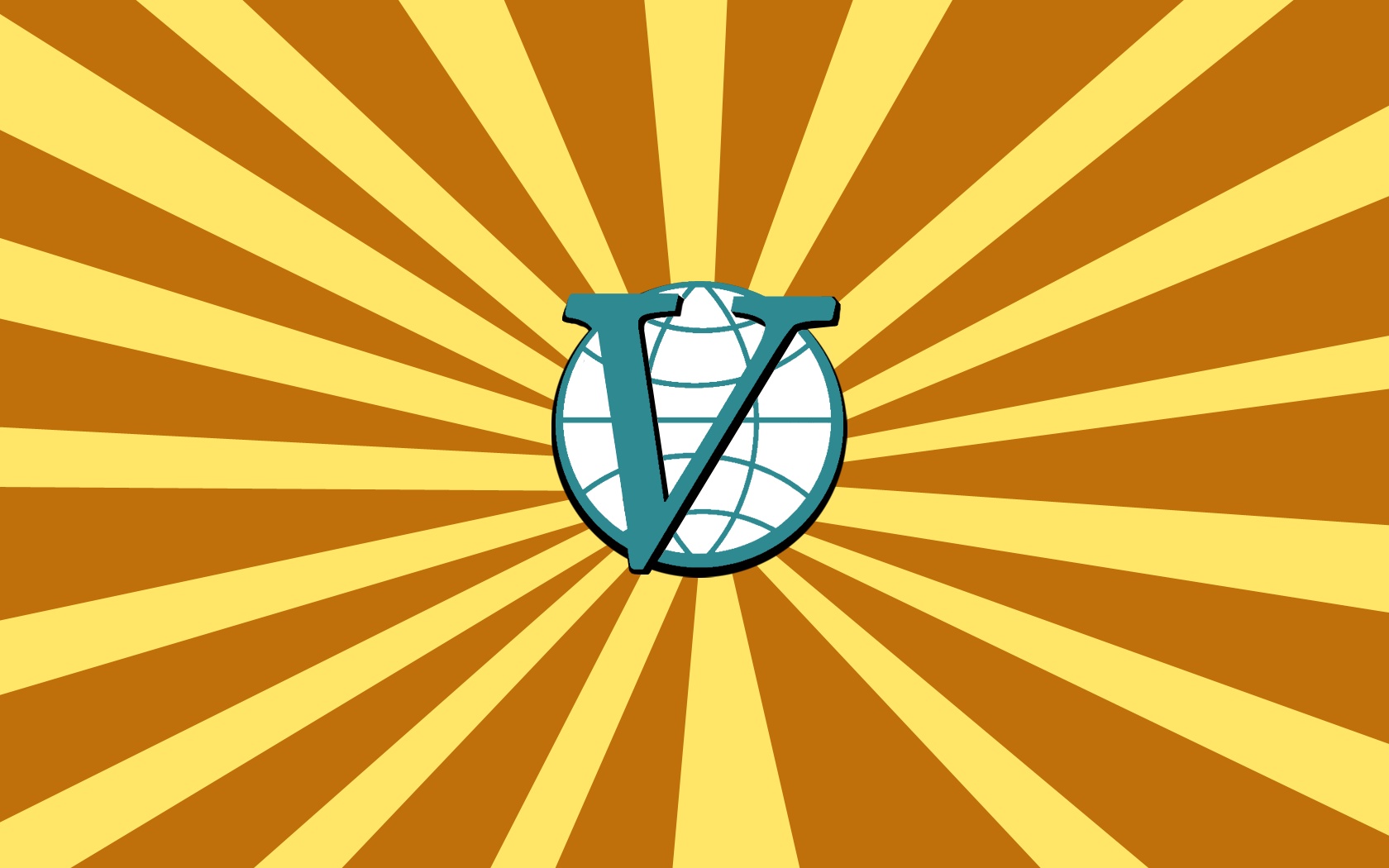 Vivaldi logo on sunburst