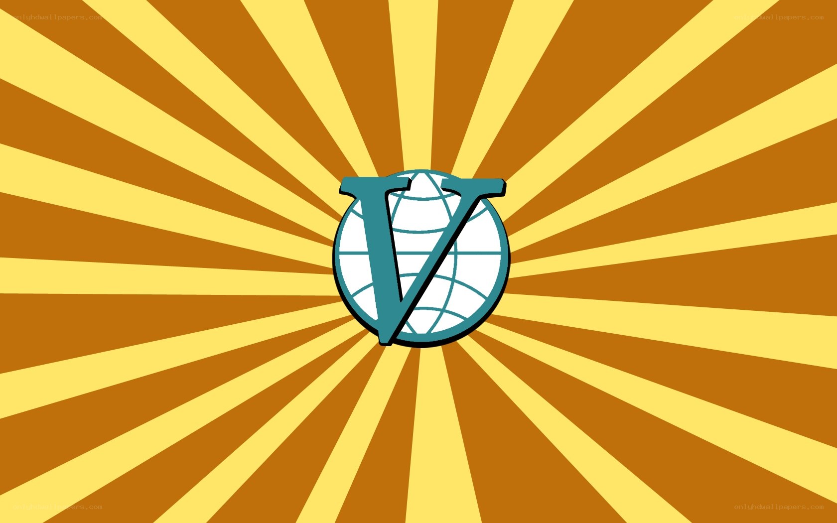 Vivaldi logo on sunburst