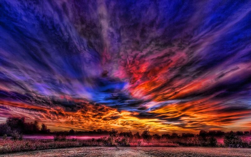 Vivid Sunset Sky
