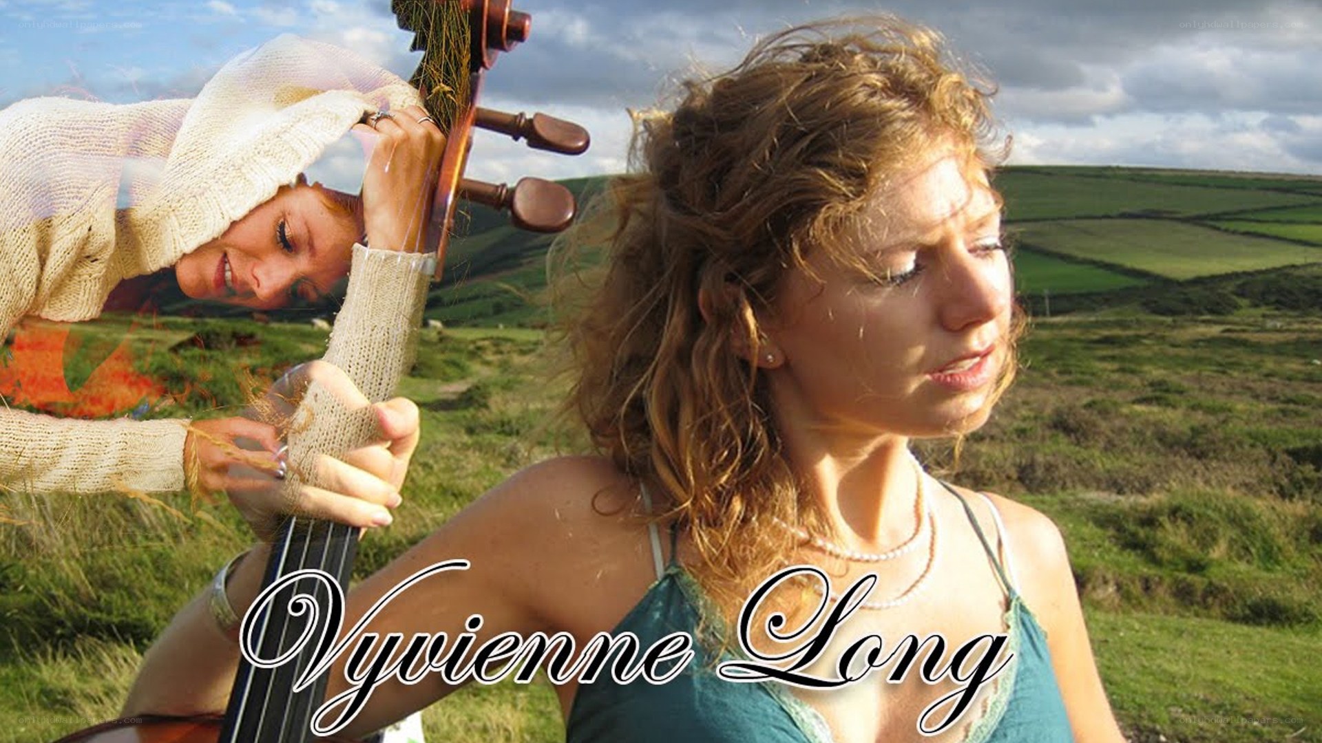 Vivienne Long in a field