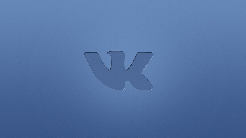 VK logo on blue background
