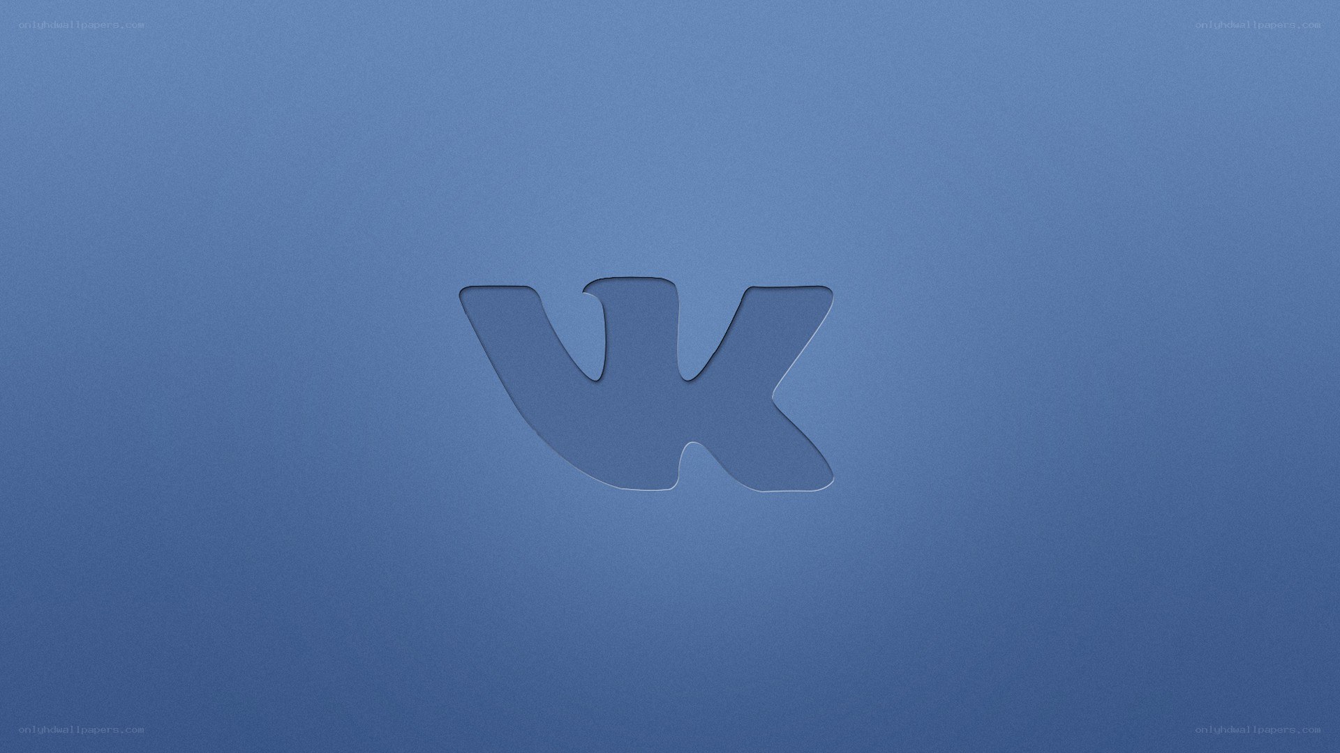 VK logo on blue background