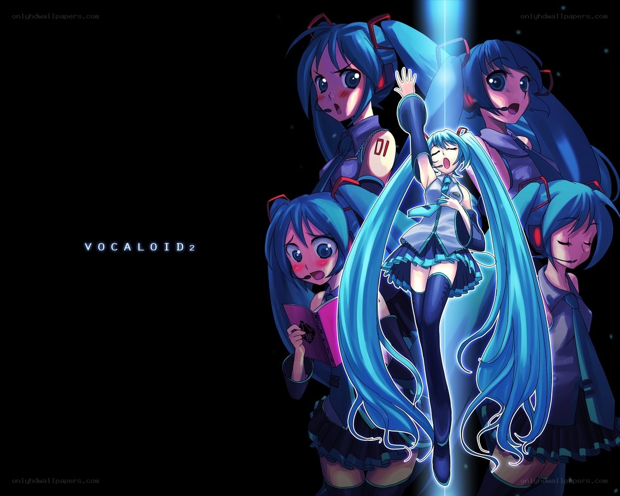 Vocaloid 2 character collage