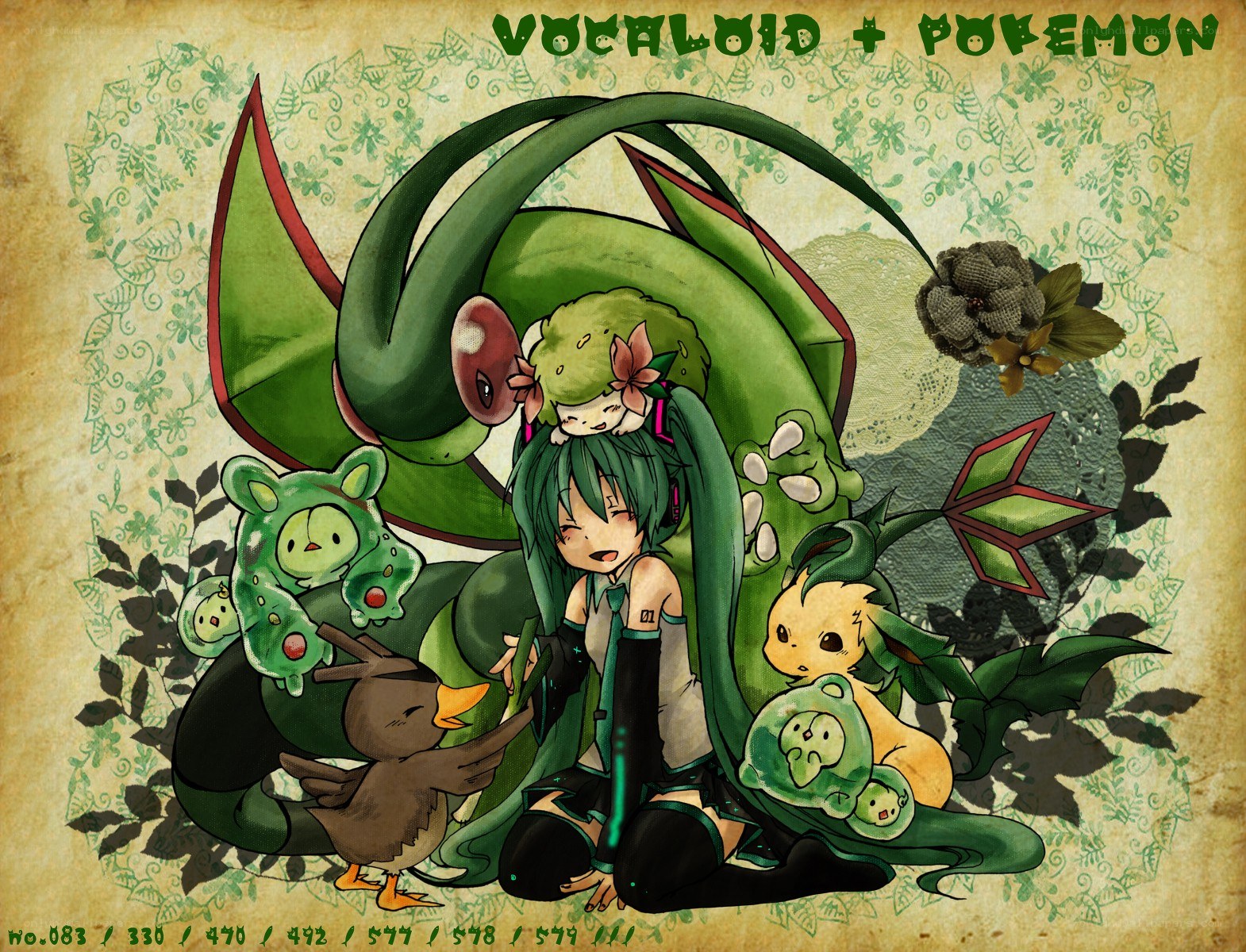 Vocaloid and Pokémon art