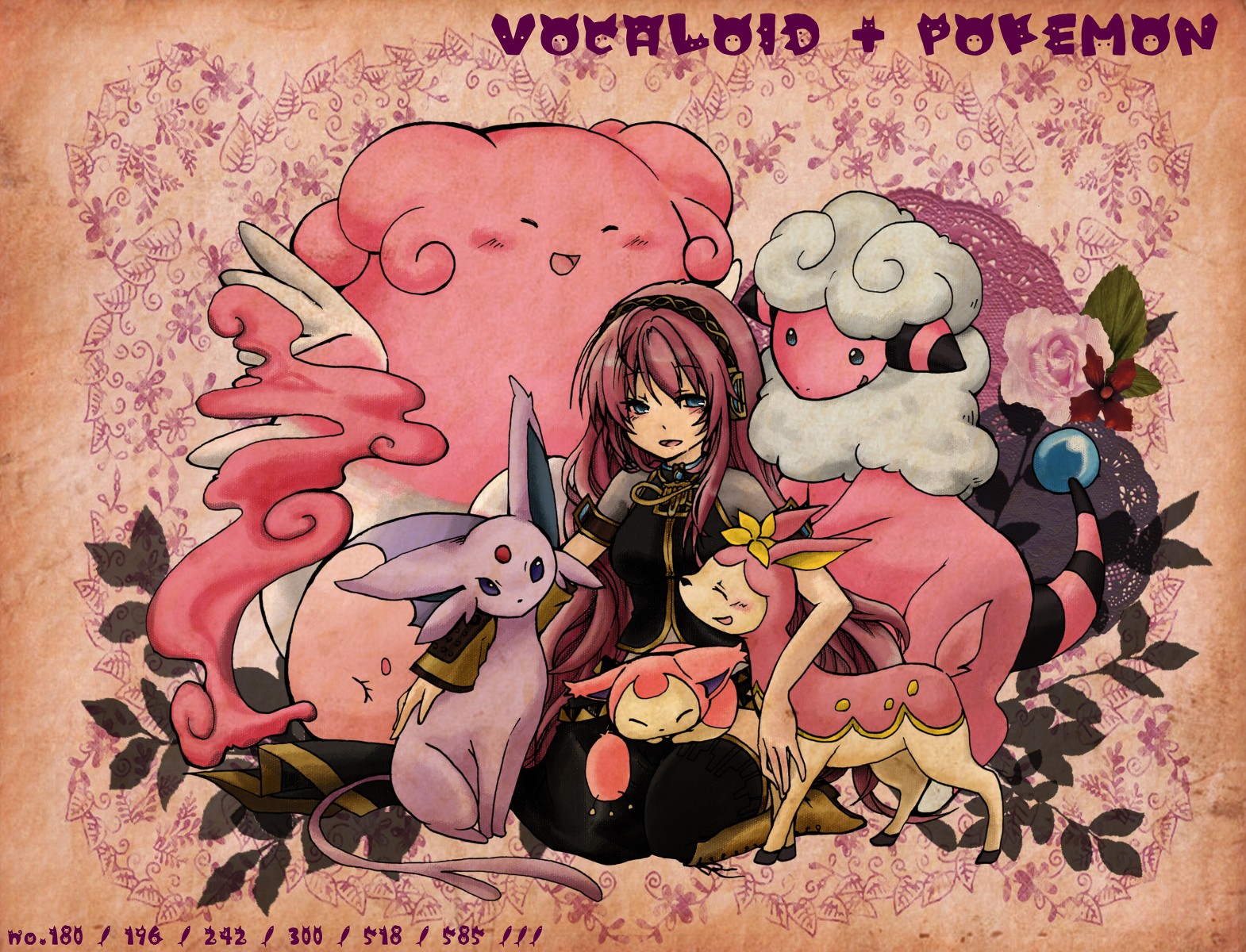 Vocaloid and Pokémon characters