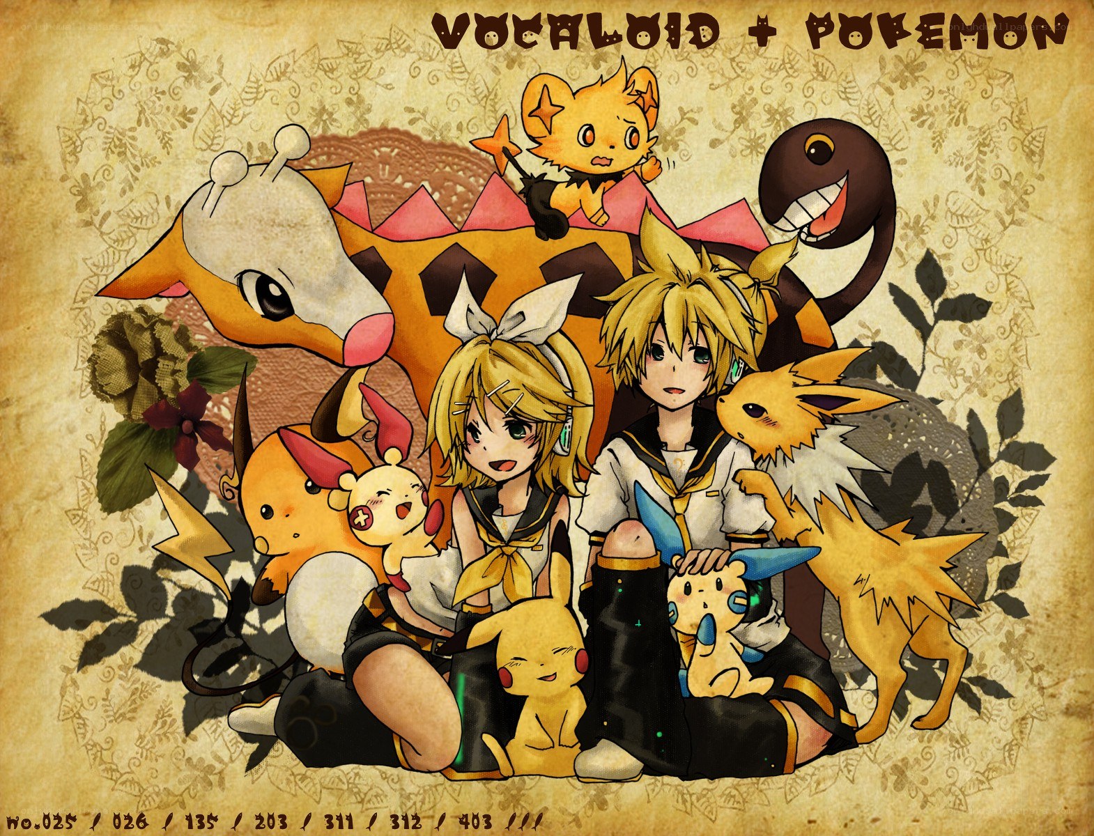 Vocaloid and Pokémon characters